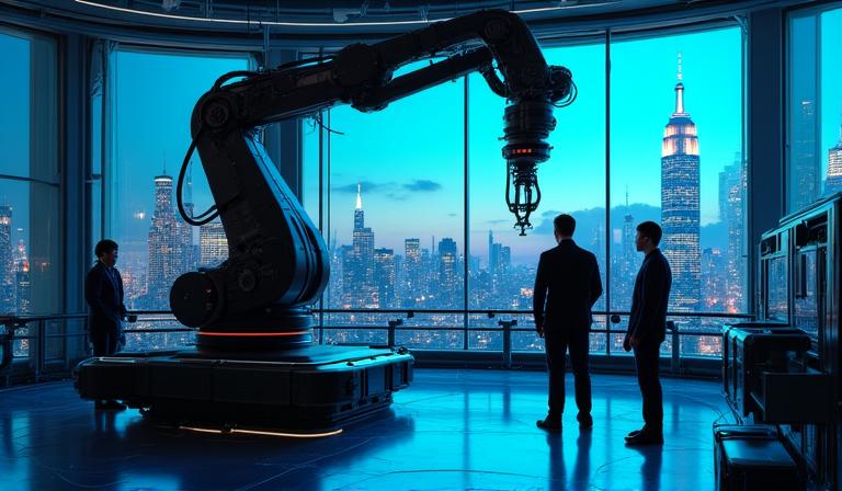 Futuristic NovaBotics Research Center in New York